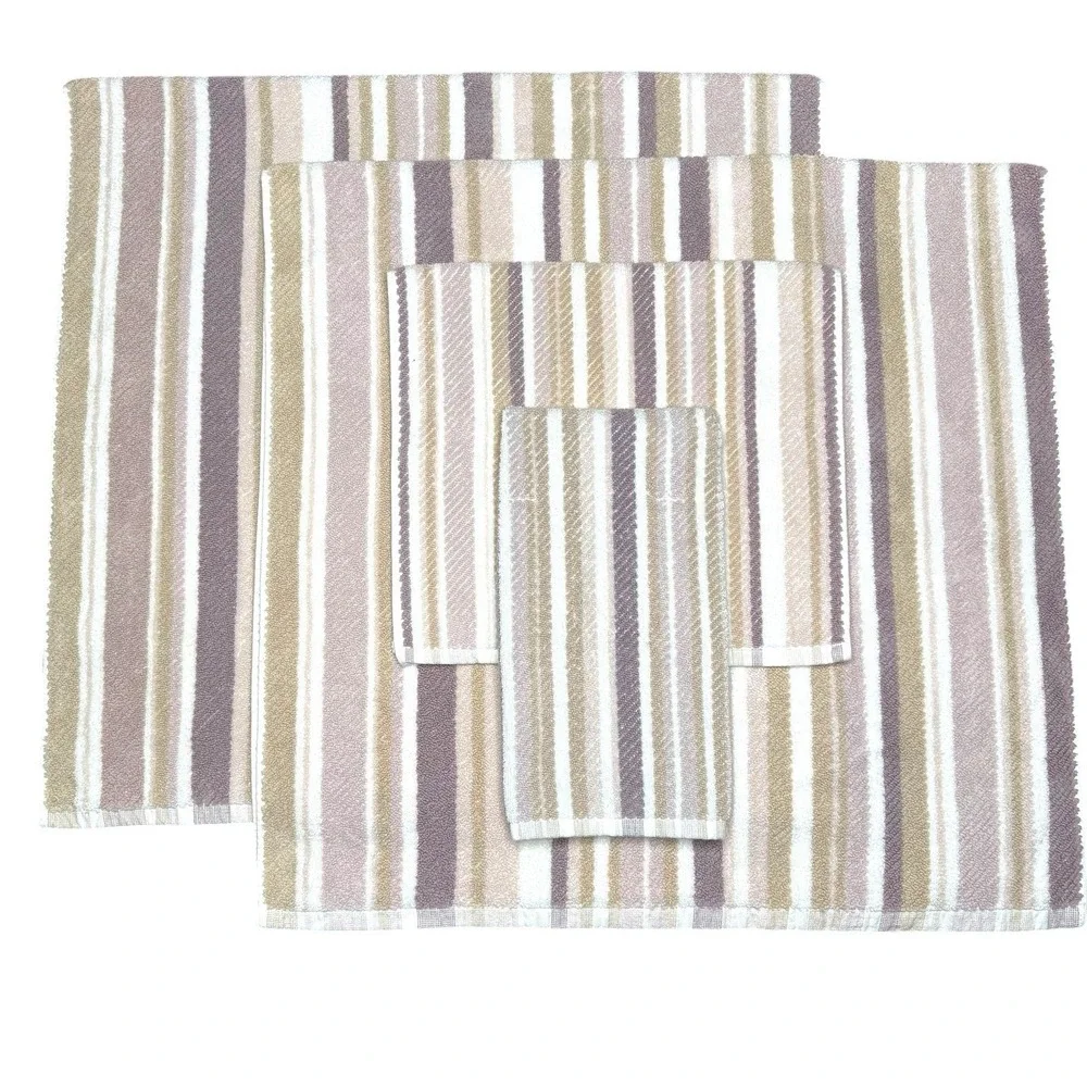 4pc Tommy Bahama Ocean Bay Stripe 2 Bath 2 Hand Towel Set